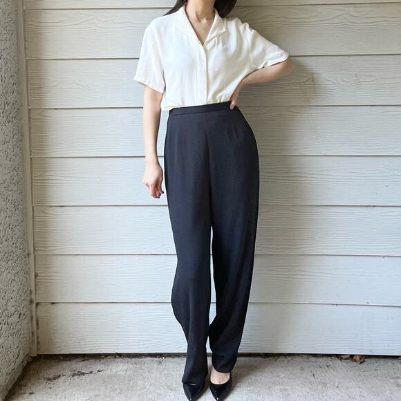 Vintage High Rise Silky Dotted Pants.--ZA1 - Picture 5 of 13